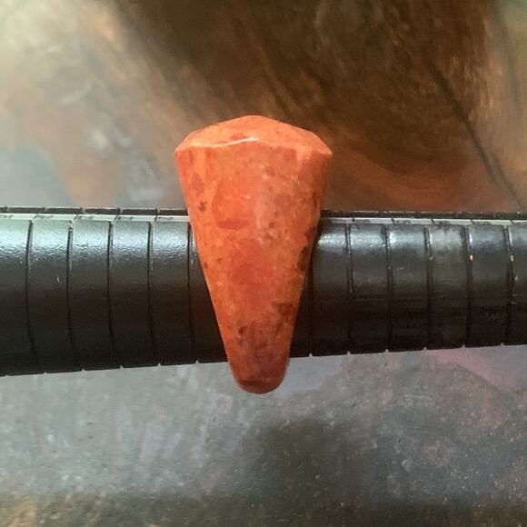 Red Jasper Statement Ring Size 9 - Picture 7 of 9